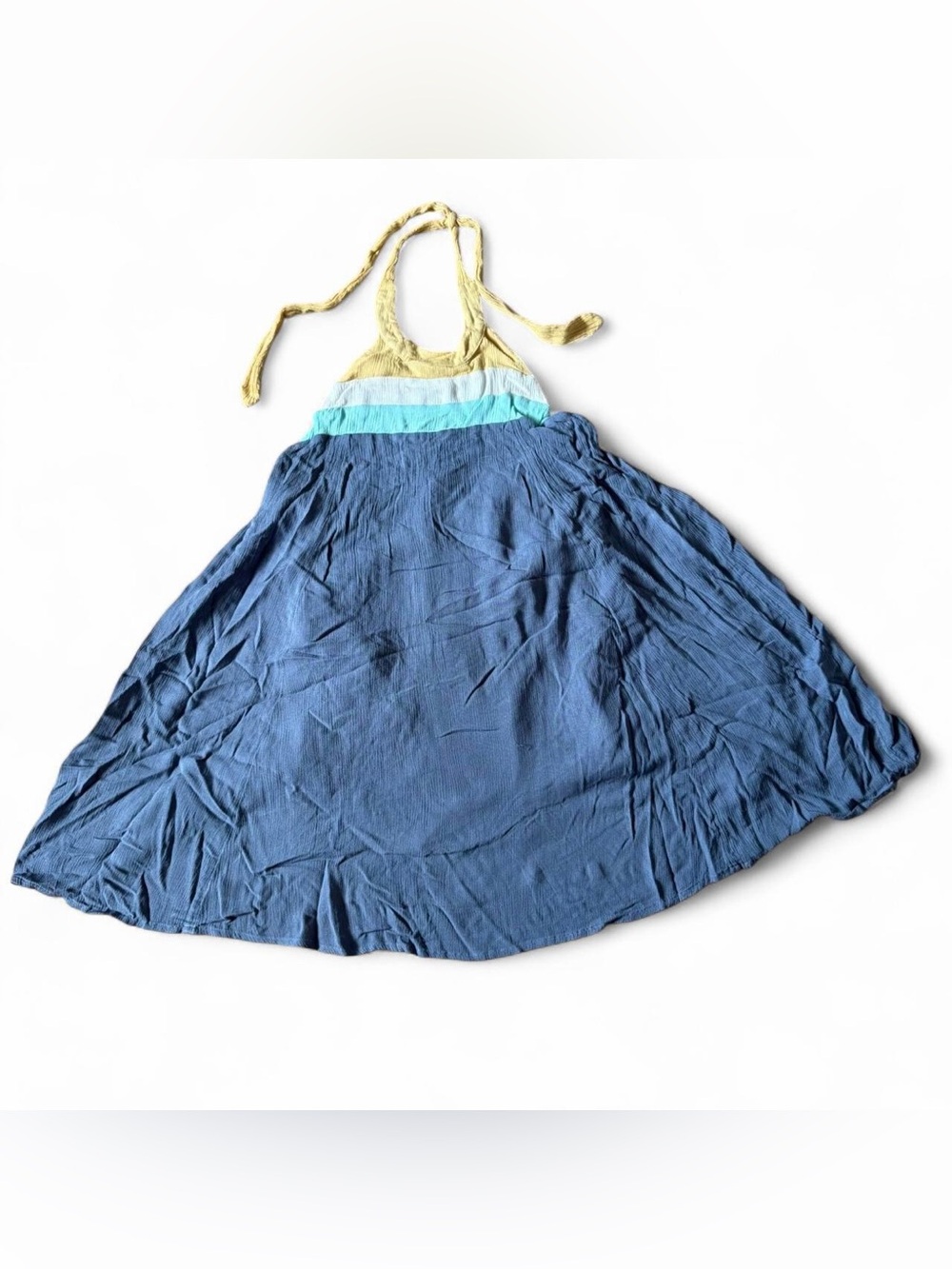 O'Neill blue halter neck summer sundress dress Size S